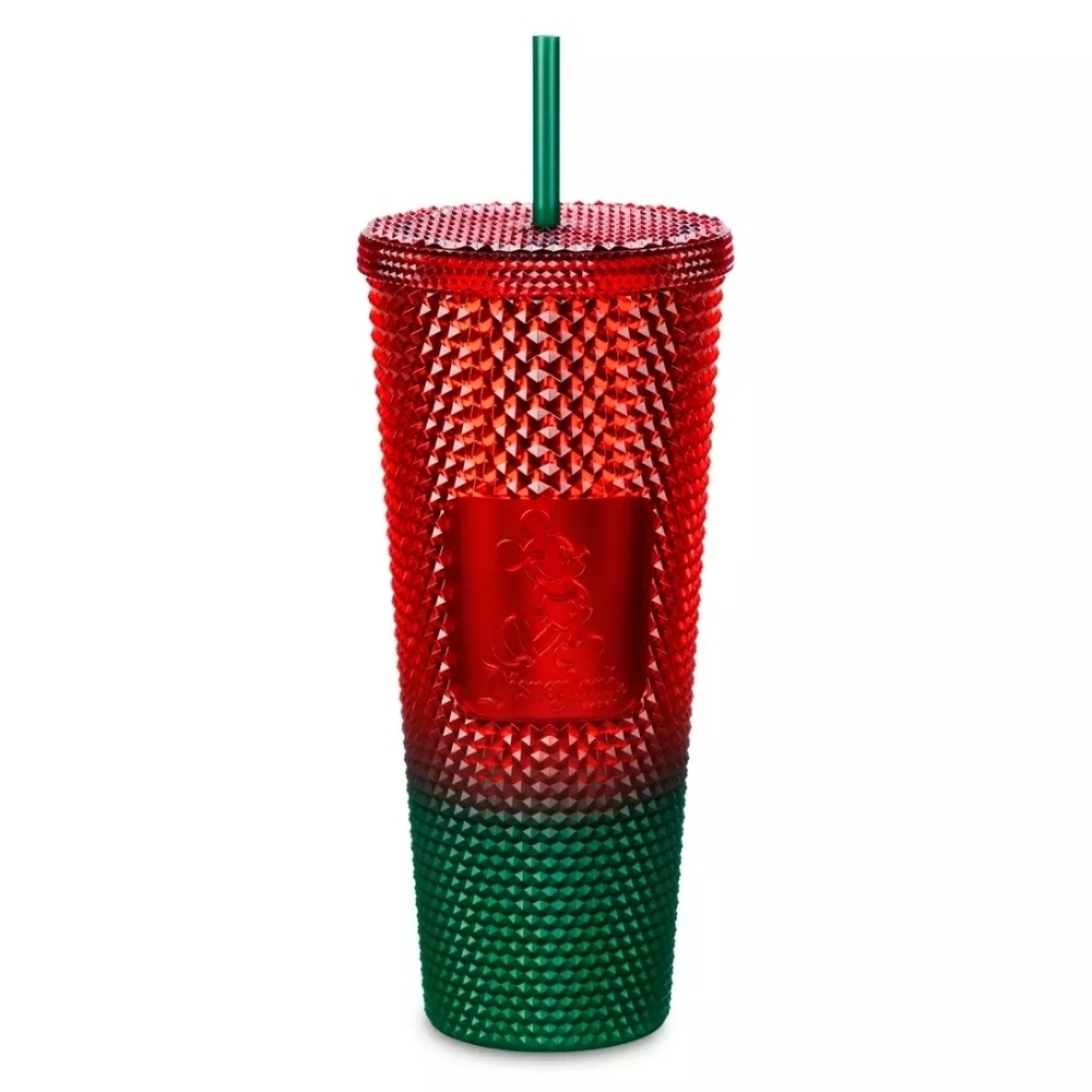New Disneyland Starbucks Mickey Mouse Christmas Tumbler with Straw,